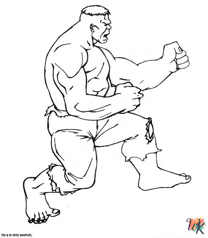 coloring pages for Hulk 1