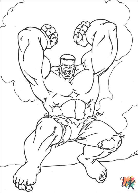 free printable coloring pages Hulk 2