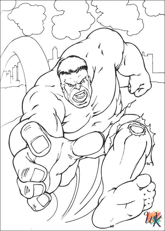 Hulk coloring pages free