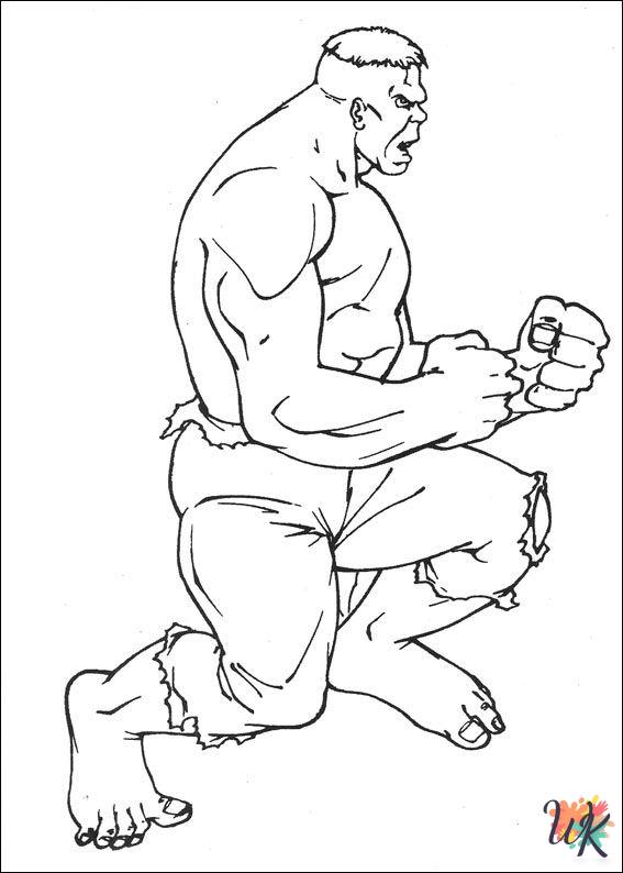 cute Hulk coloring pages
