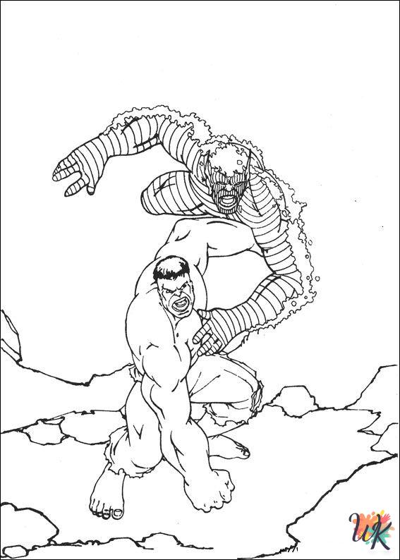 Hulk coloring pages for preschoolers 1