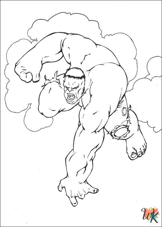 printable Hulk coloring pages 1