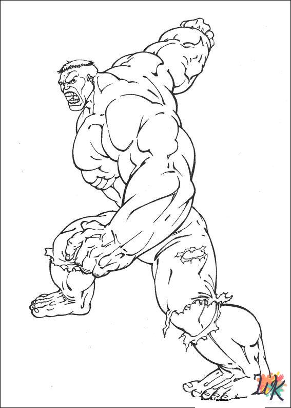 free Hulk coloring pages for kids