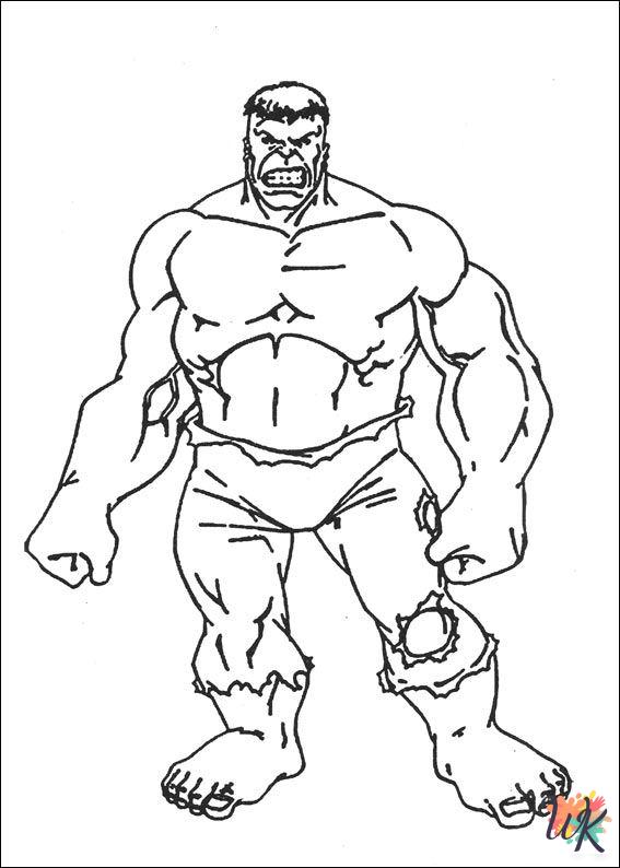 free printable Hulk coloring pages 5