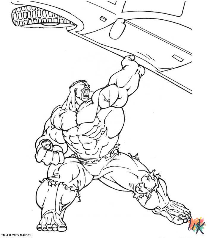 free Hulk coloring pages 1