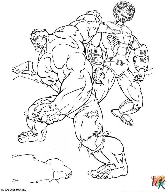 Hulk free coloring pages 3