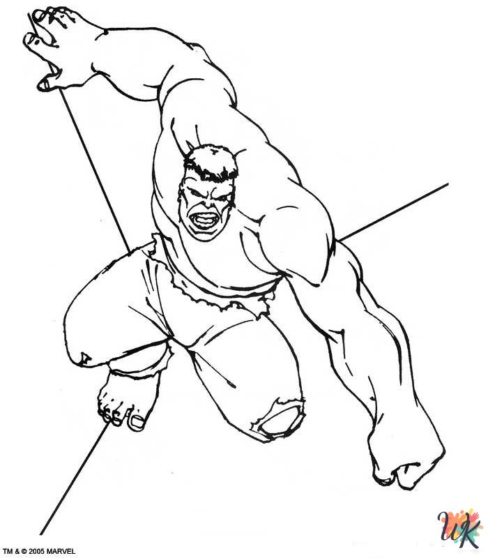 Hulk decorations coloring pages