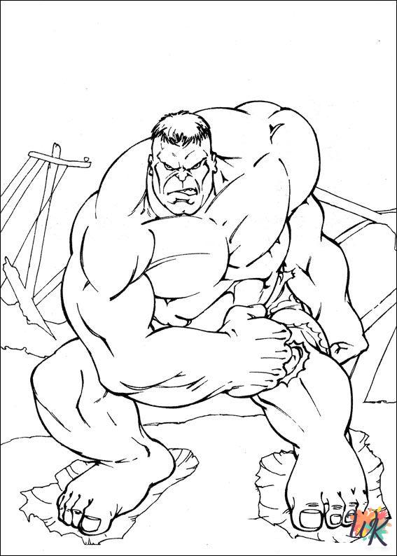 printable Hulk coloring pages