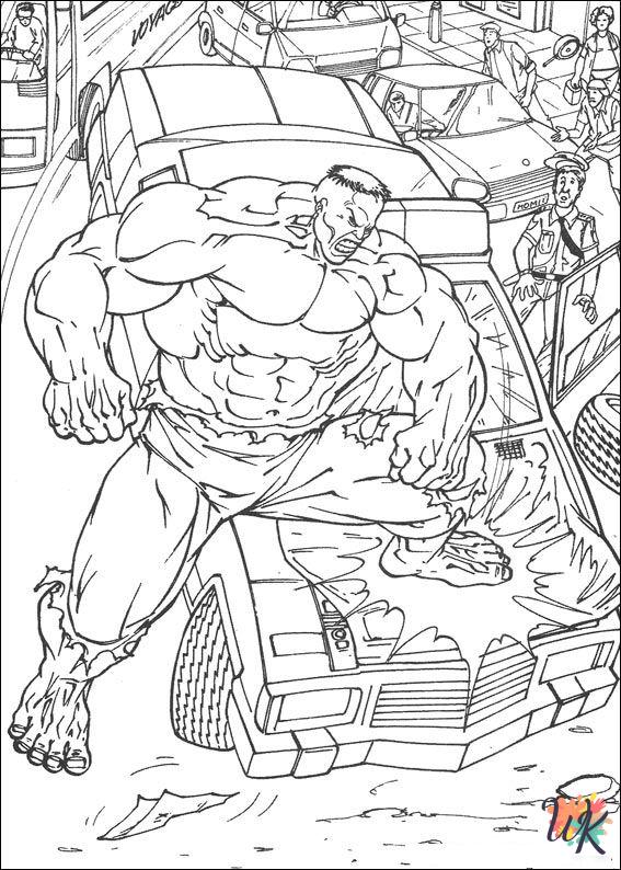 Hulk coloring pages for adults pdf