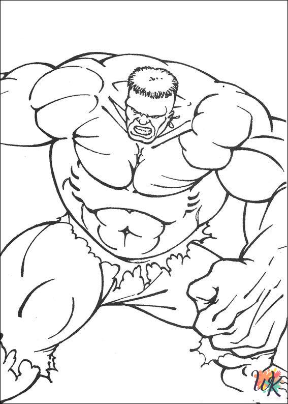 free printable Hulk coloring pages 1