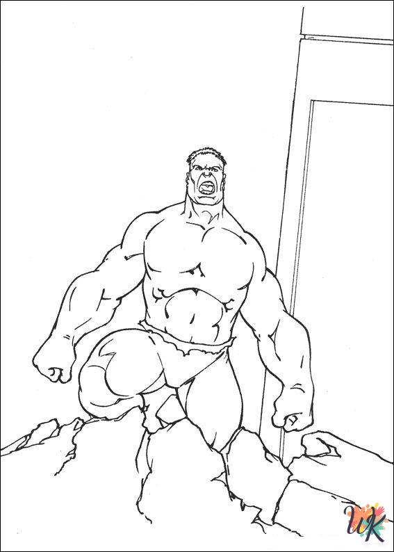 Hulk free coloring pages 1