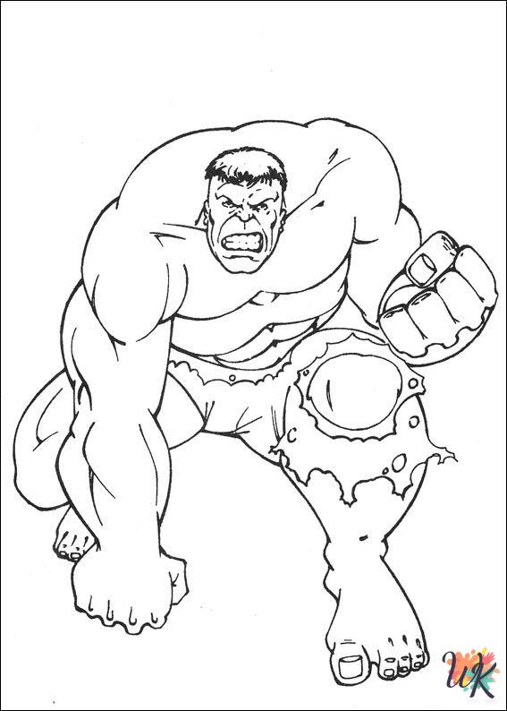 Hulk coloring pages free printable 1
