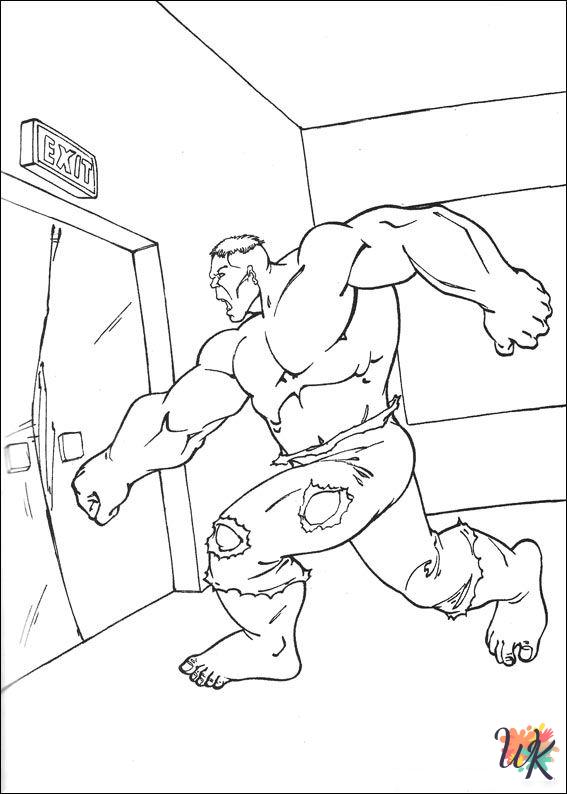 Hulk coloring pages free printable