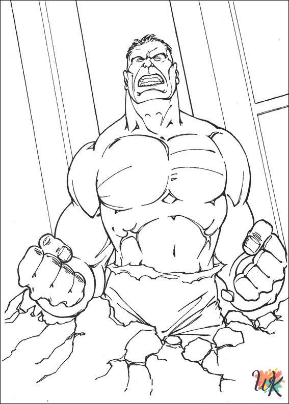 hard Hulk coloring pages