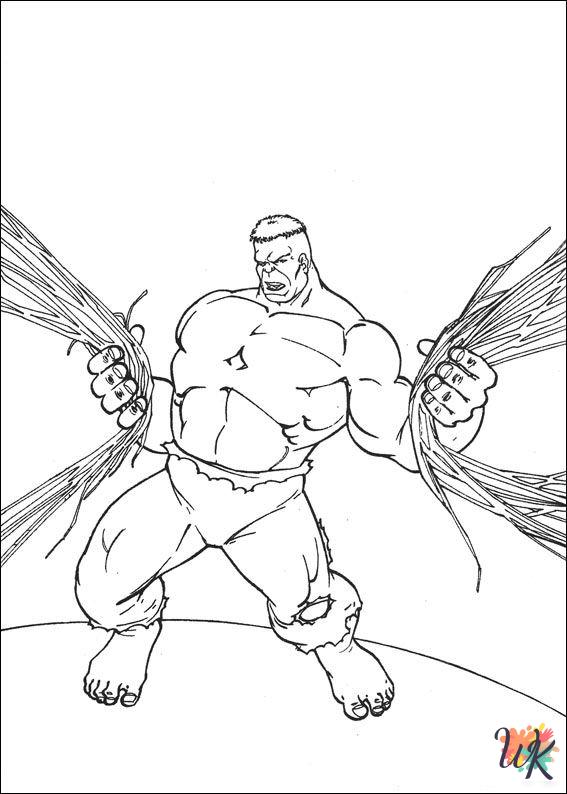 Hulk coloring pages printable