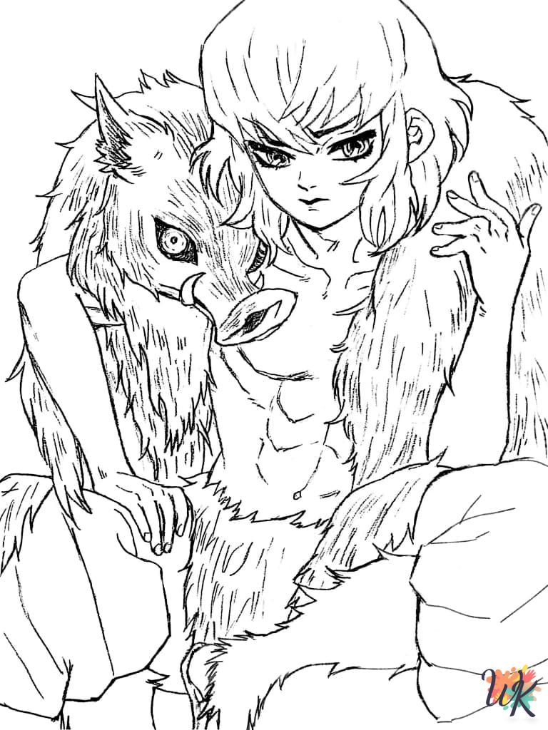 Inosuke coloring pages grinch