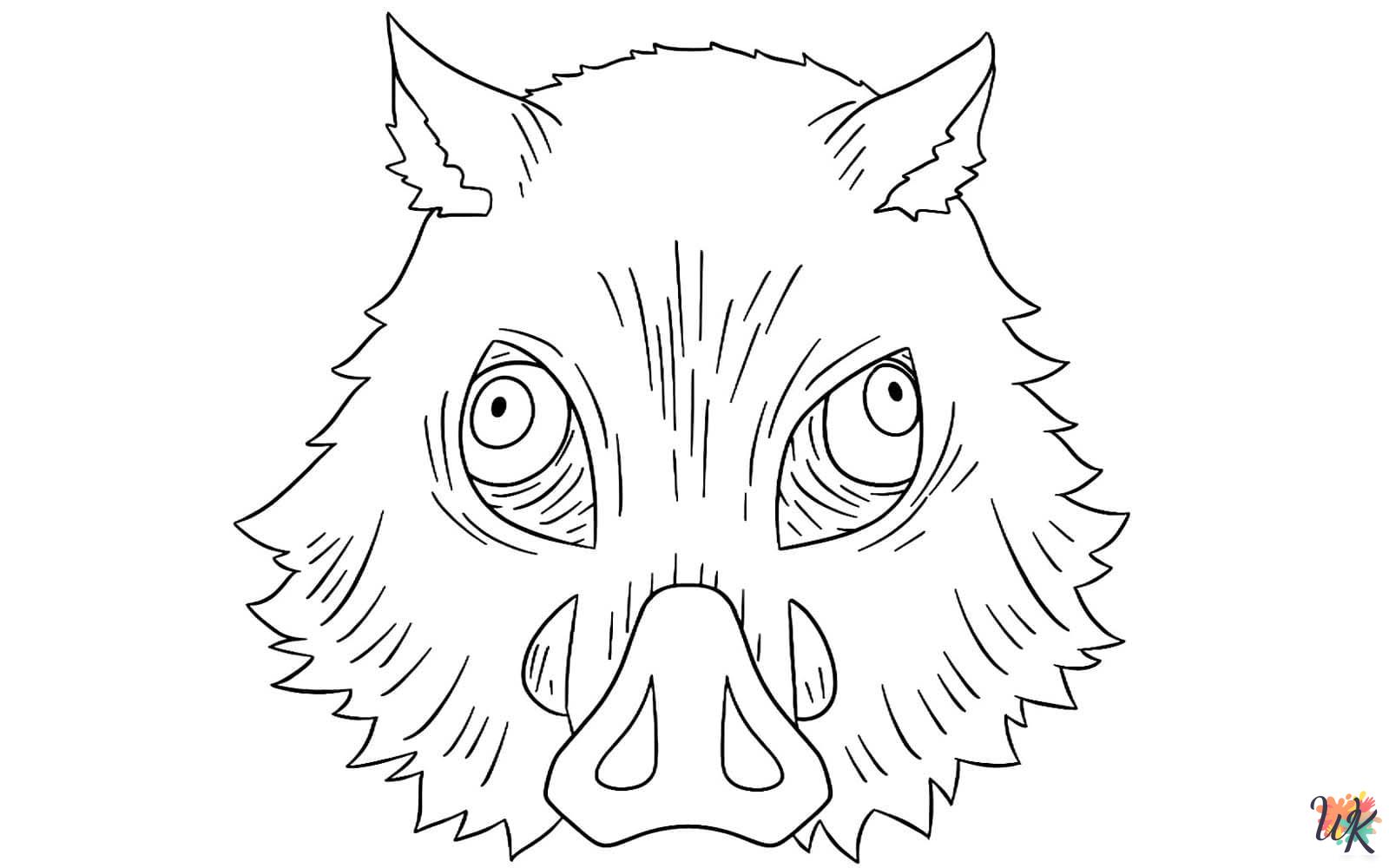 Inosuke coloring pages for kids