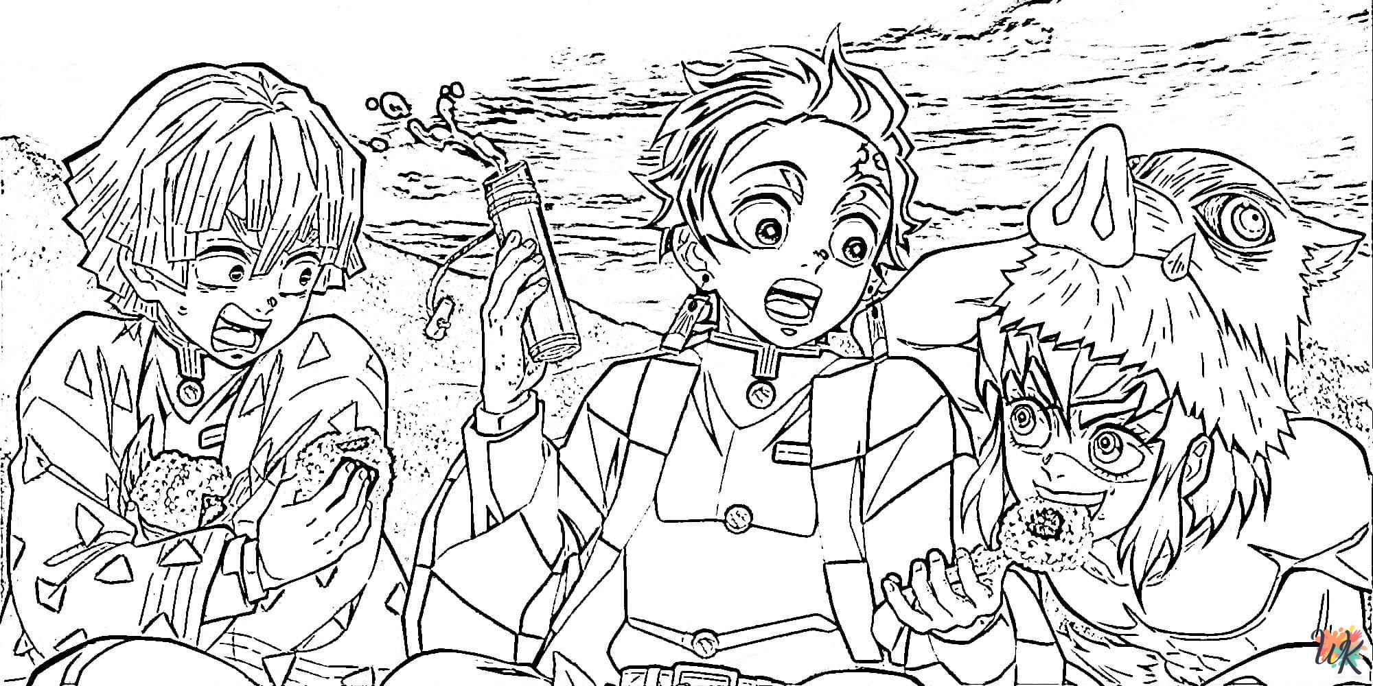 Inosuke coloring pages for adults