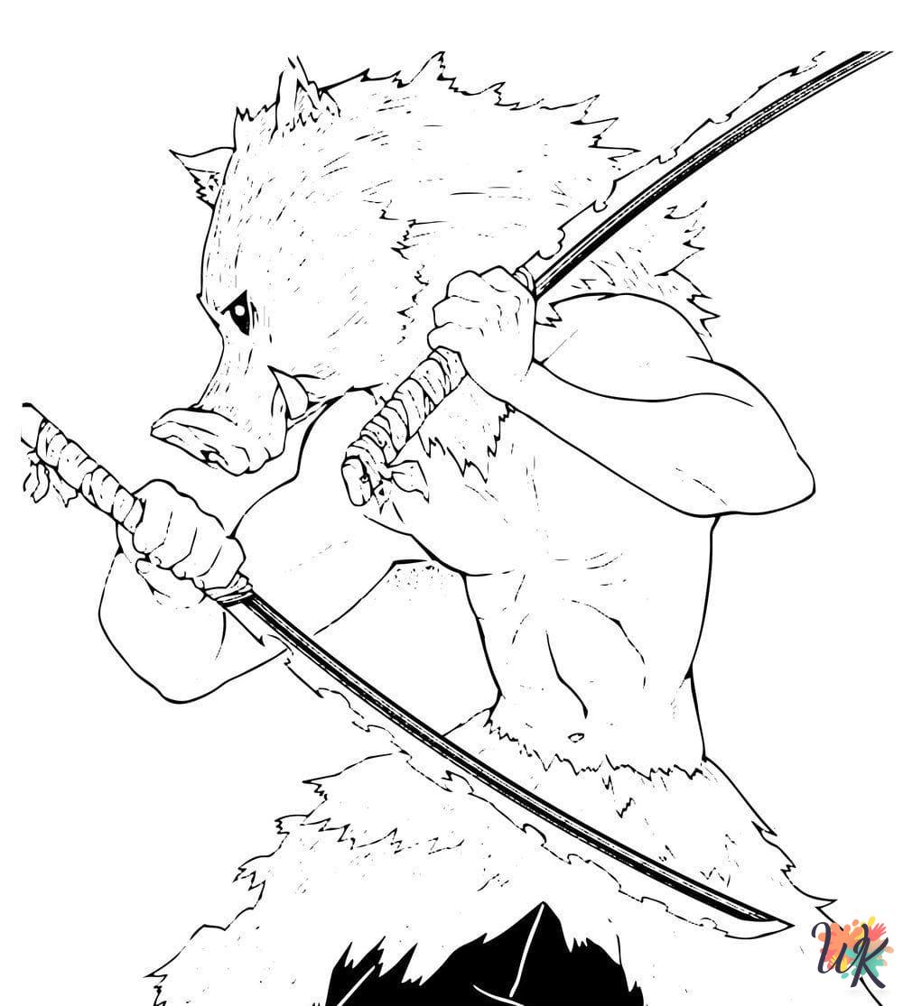 Inosuke Coloring Pages For Kids
