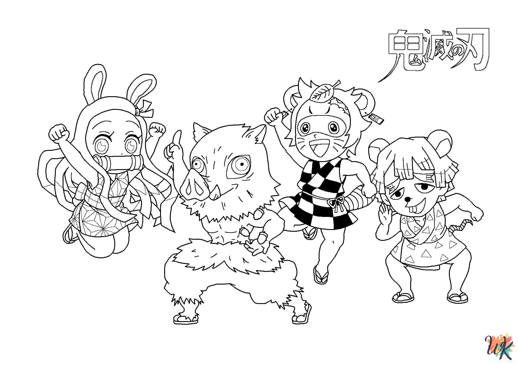 Inosuke coloring pages to print