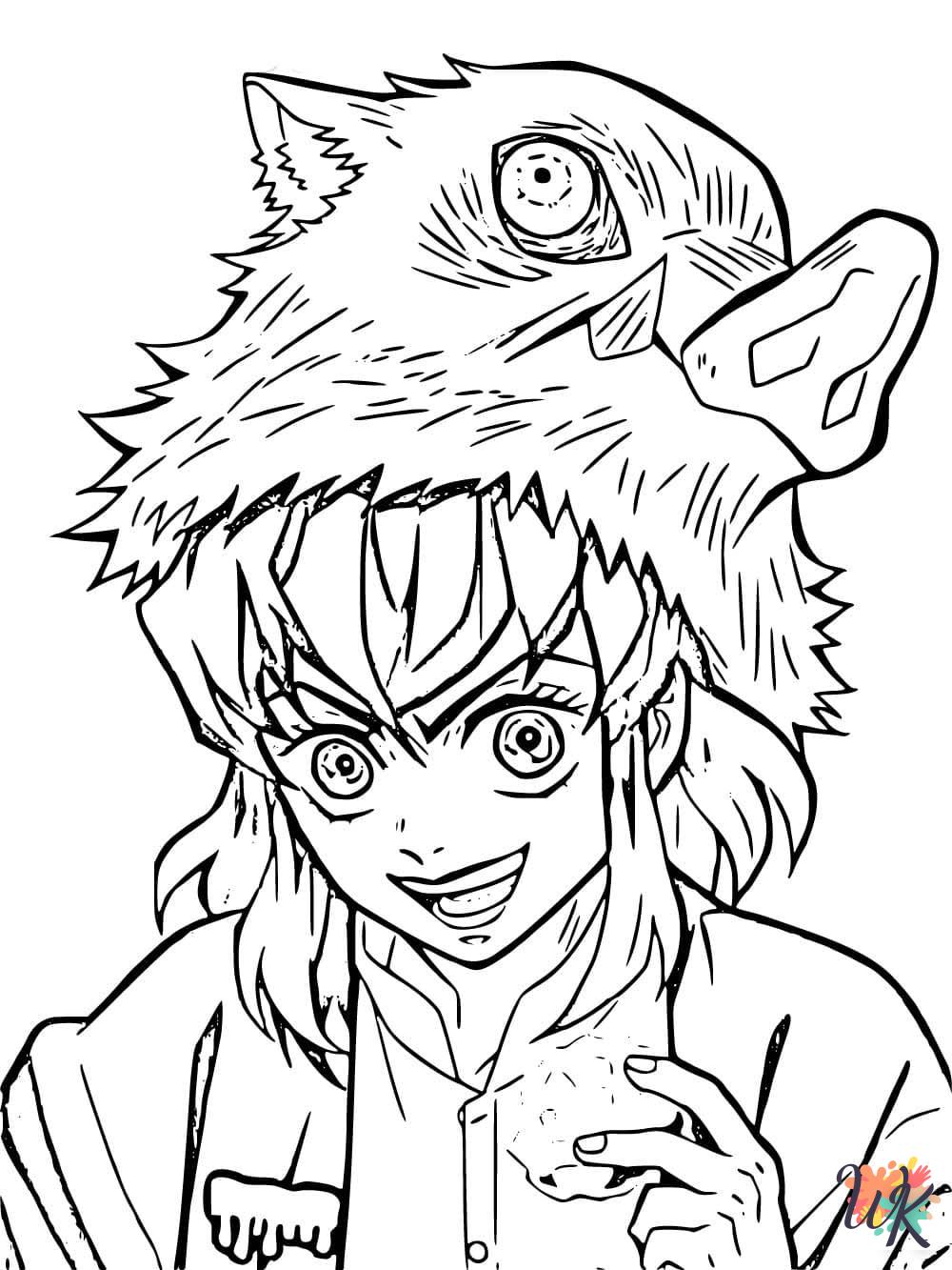 Inosuke decorations coloring pages 2