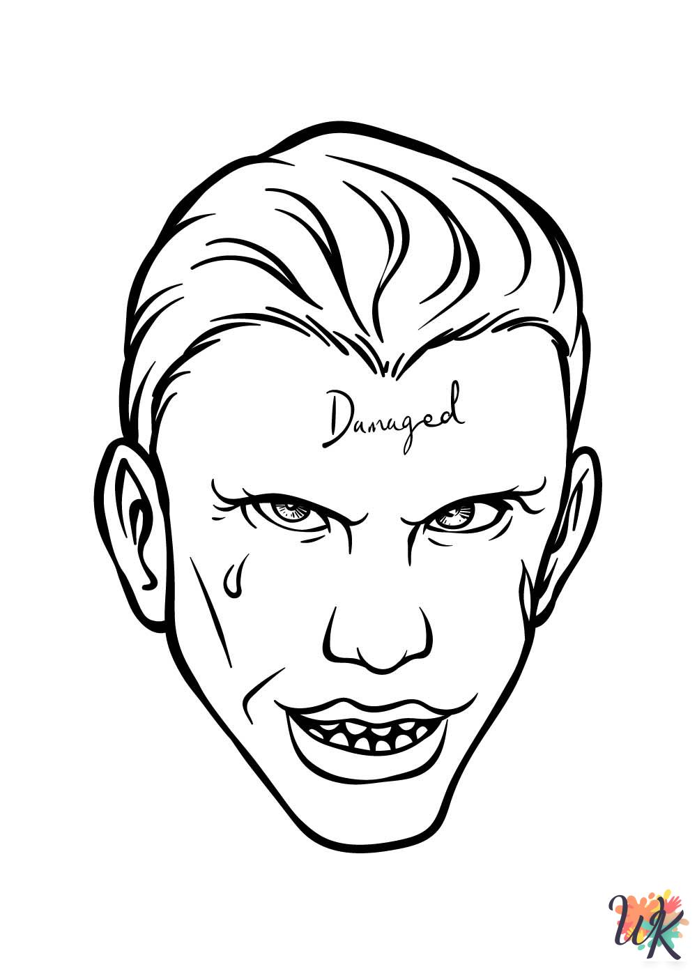Joker coloring pages free printable