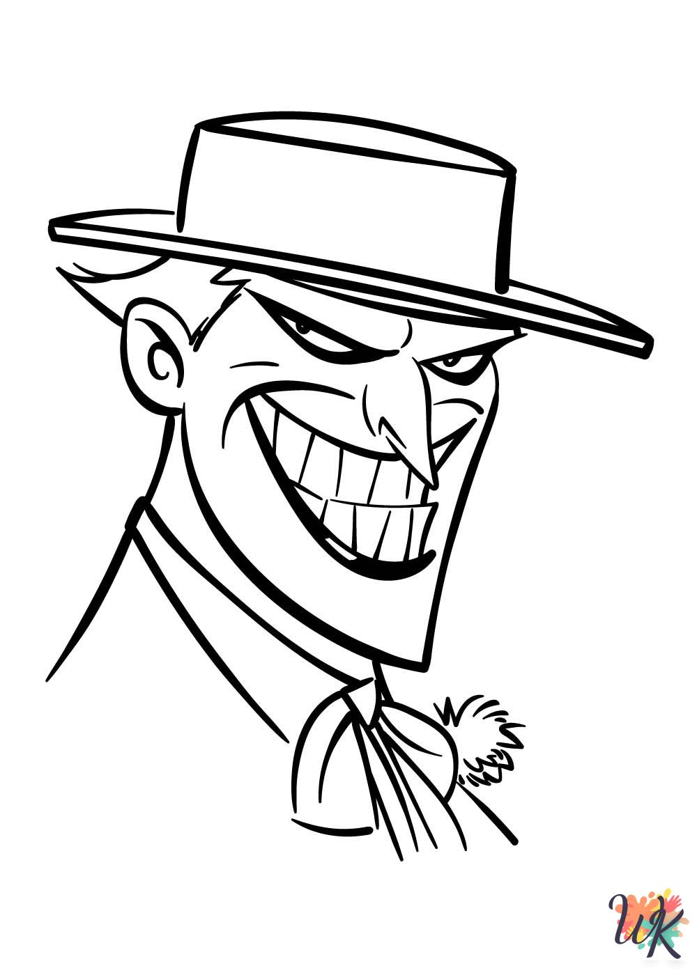 free adult Joker coloring pages