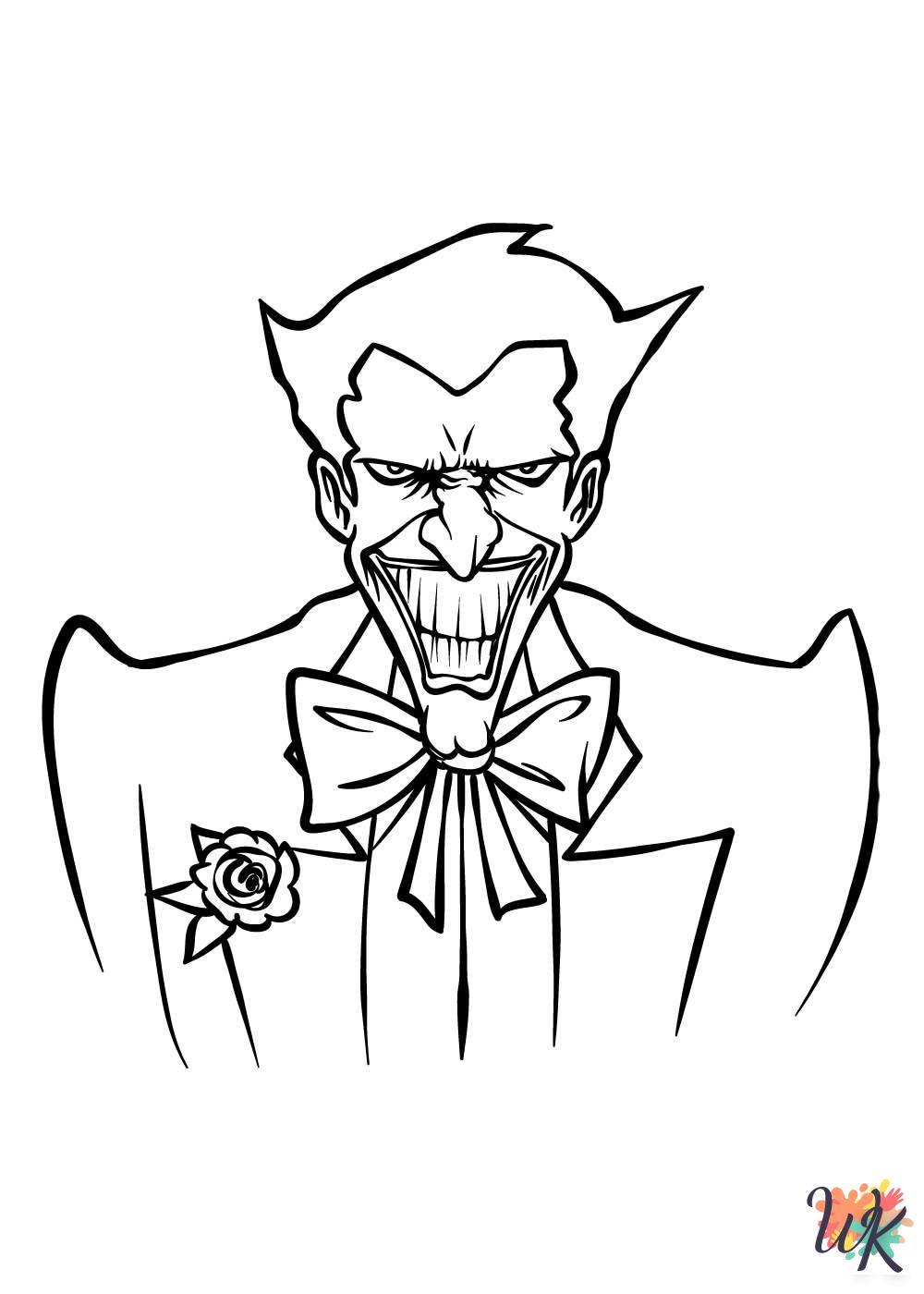 Joker coloring pages free