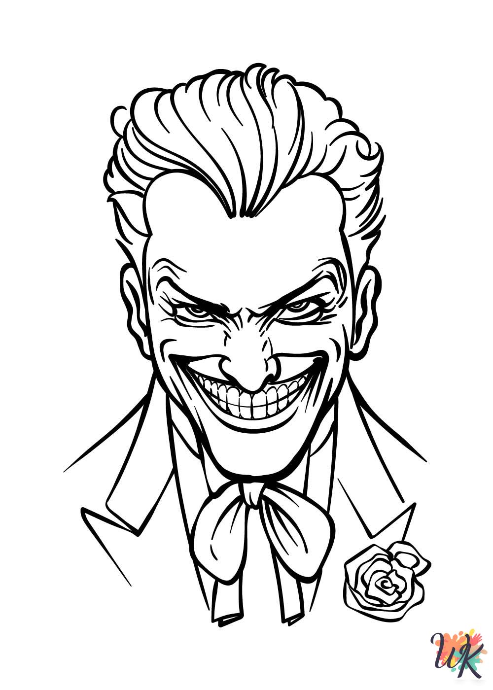 old-fashioned Joker coloring pages