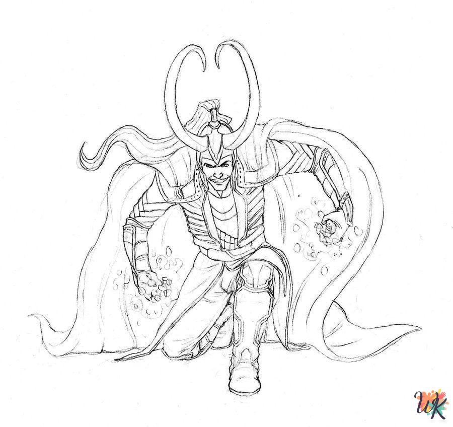free Loki tree coloring pages