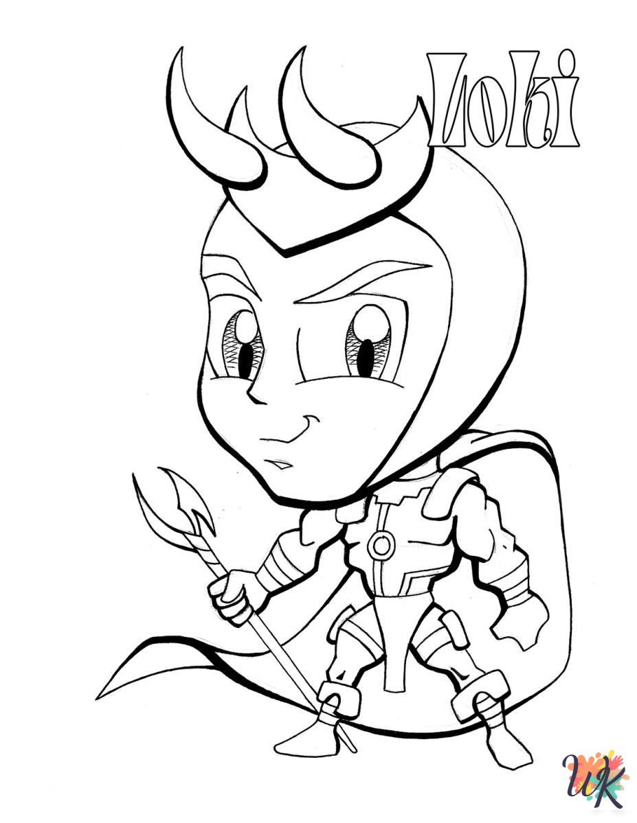 cute coloring pages Loki
