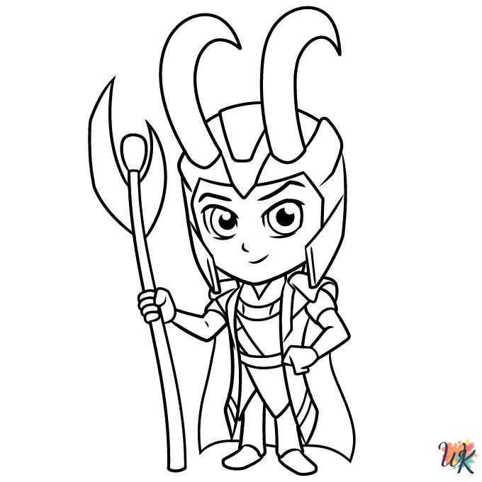 Loki coloring pages to print