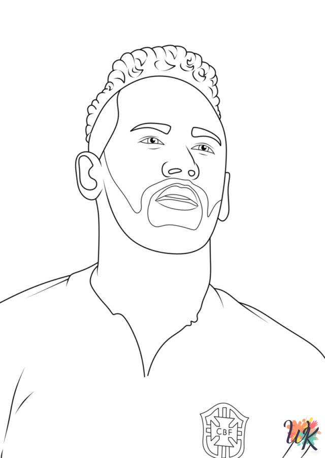 Neymar Jr coloring pages free