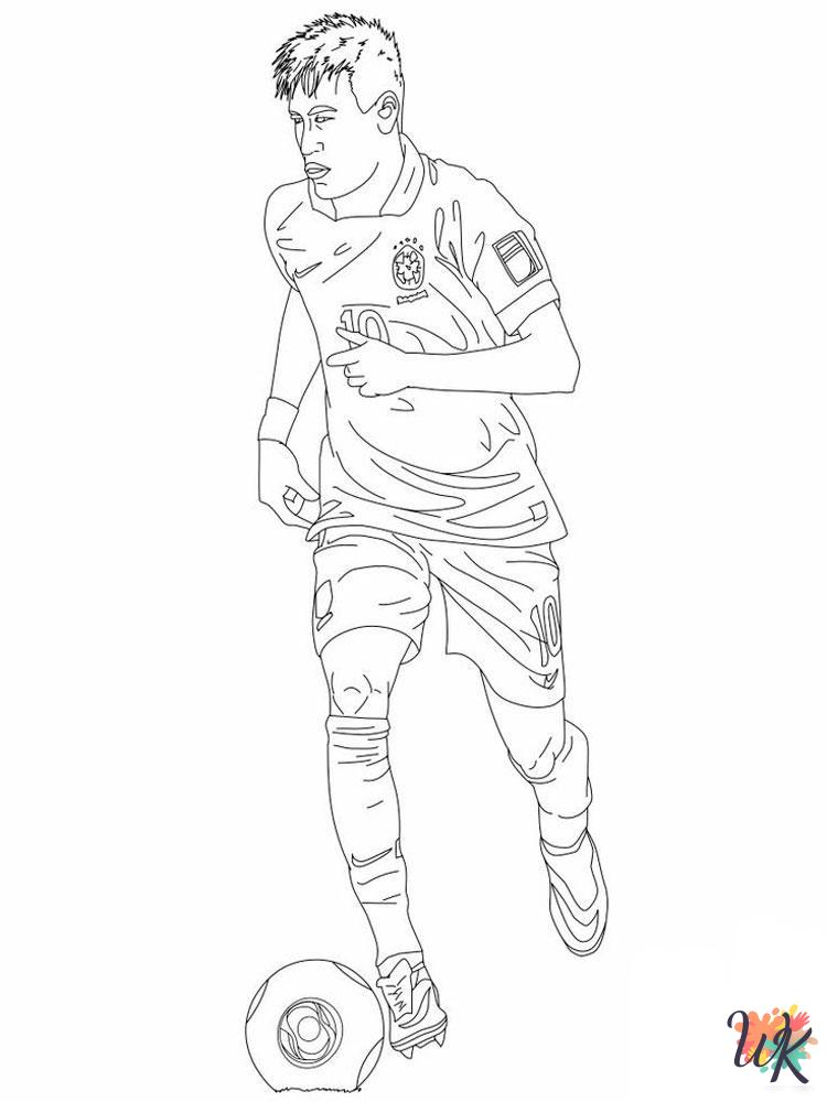 free Neymar Jr coloring pages for adults