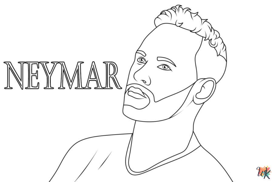 Neymar Jr coloring pages to print
