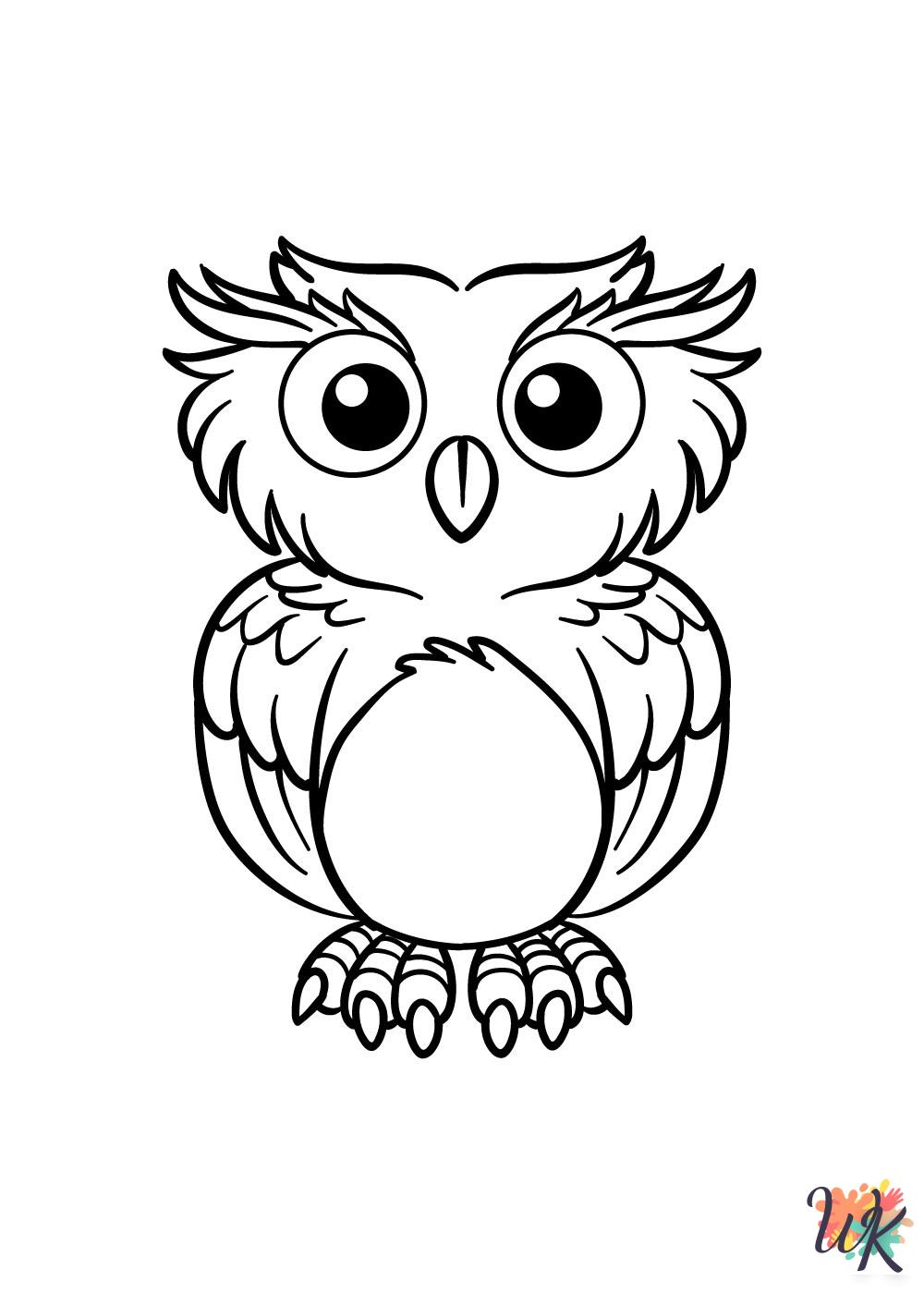 free Owl coloring pages