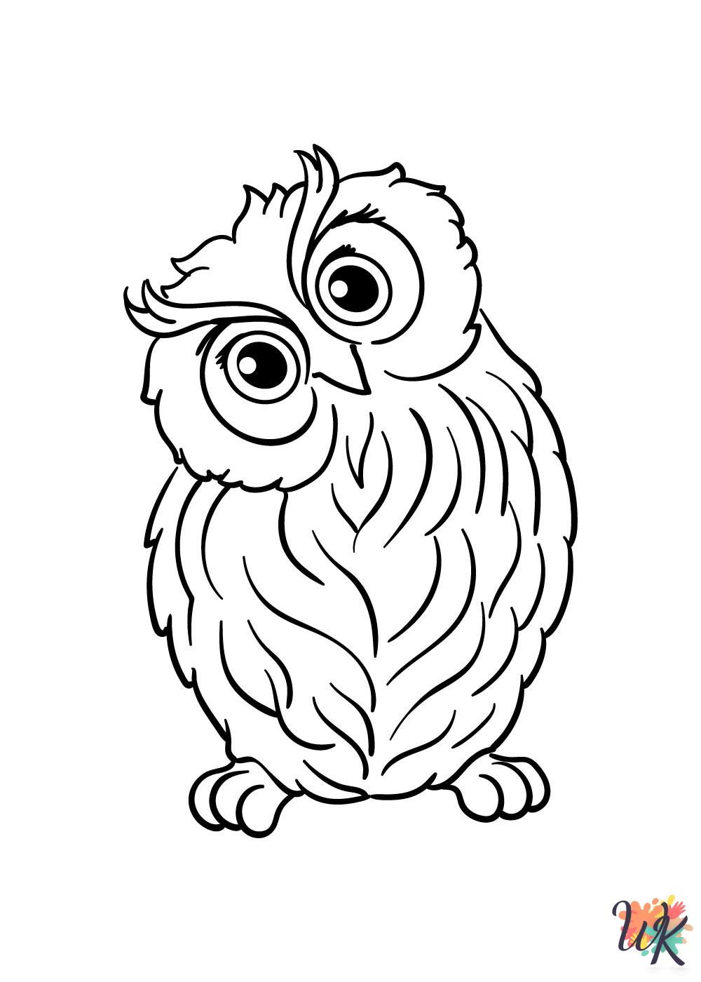 kids Owl coloring pages