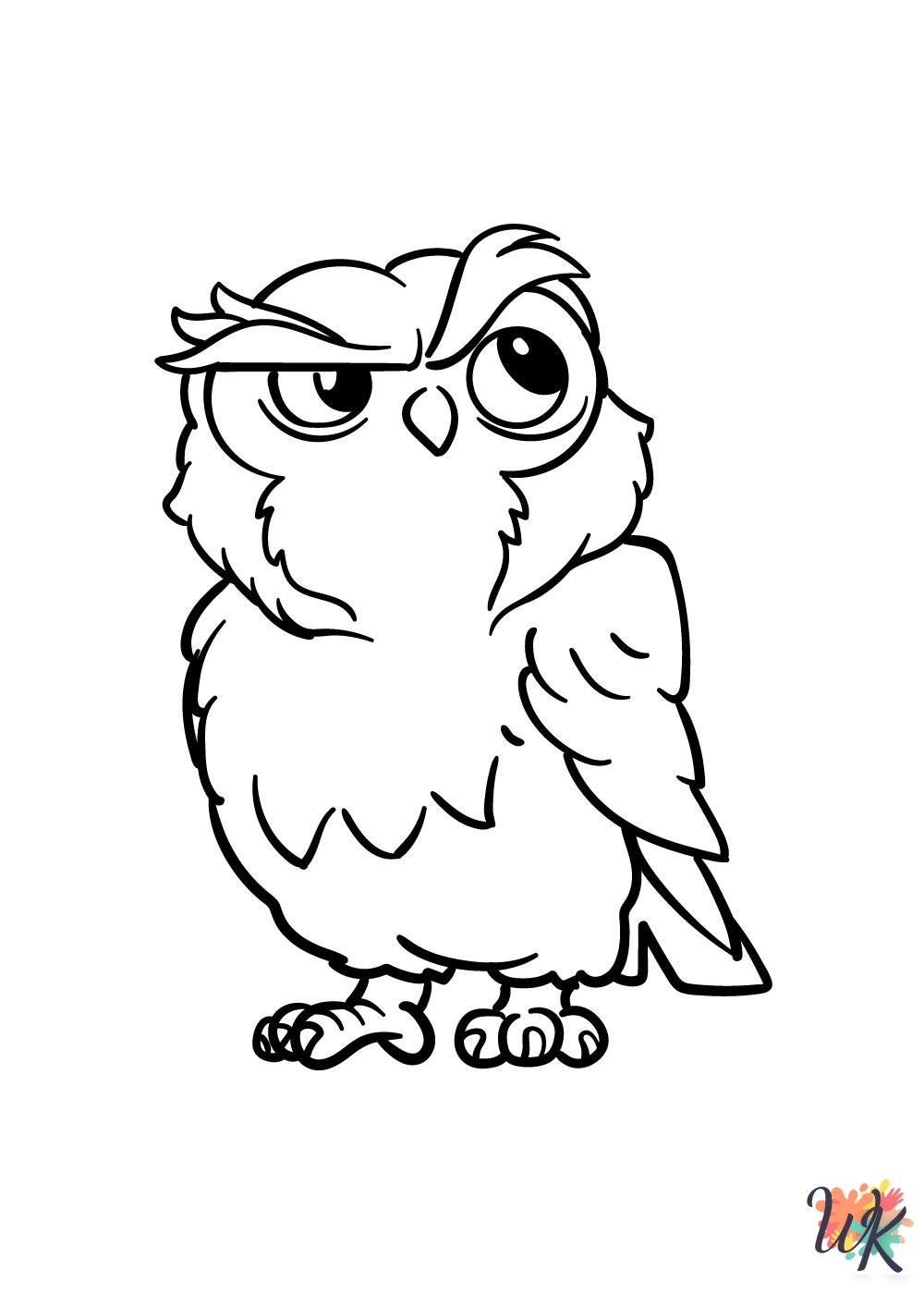 Owl coloring pages grinch
