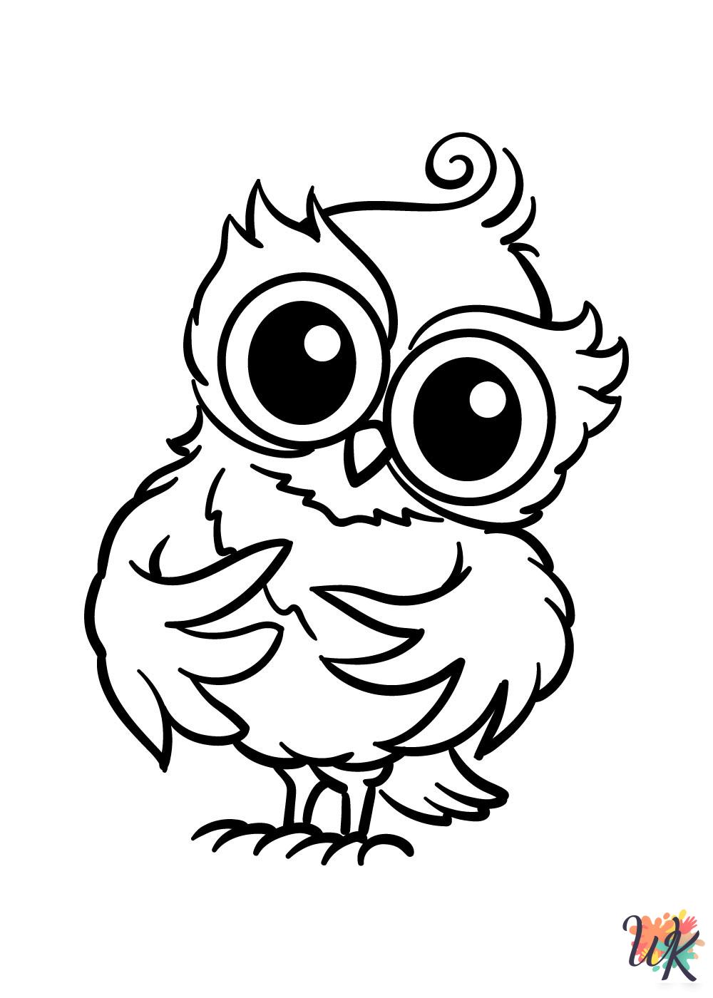Owl coloring pages grinch