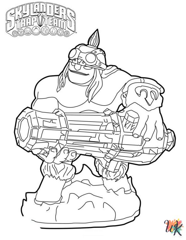 coloring pages for Skylanders