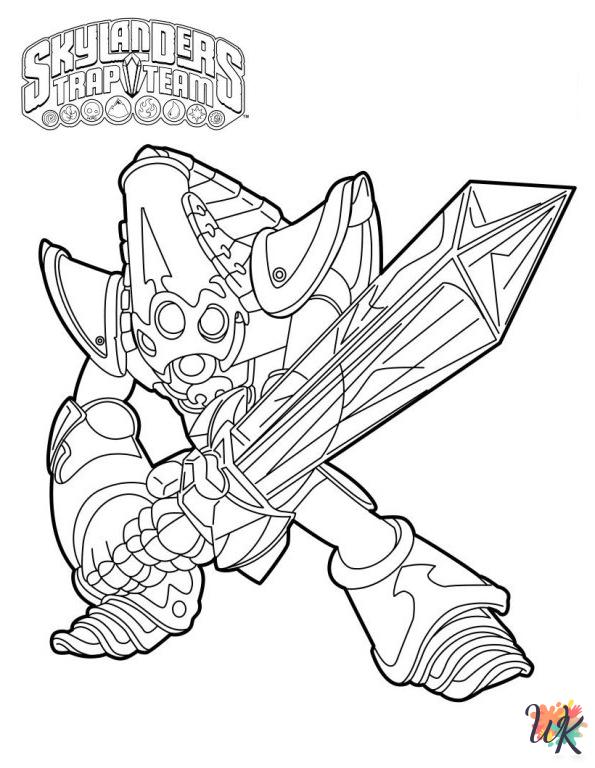 Skylanders decorations coloring pages
