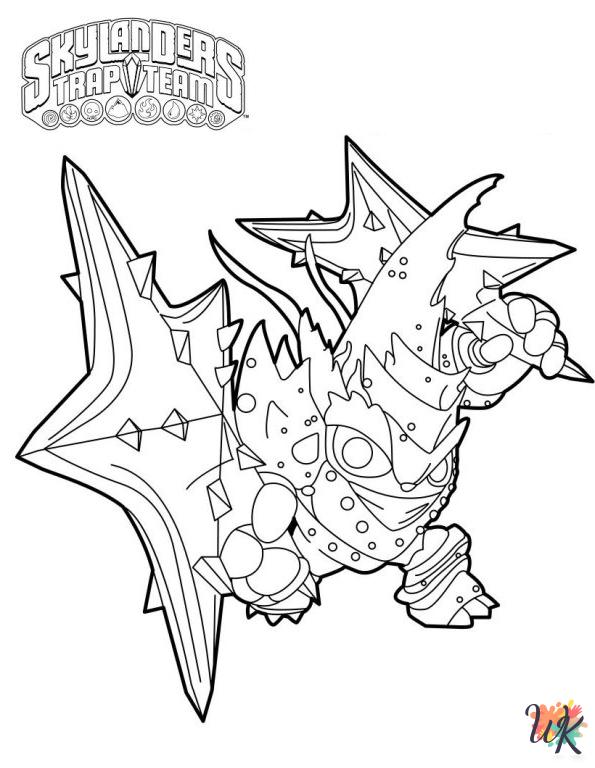 Skylanders coloring pages for adults pdf