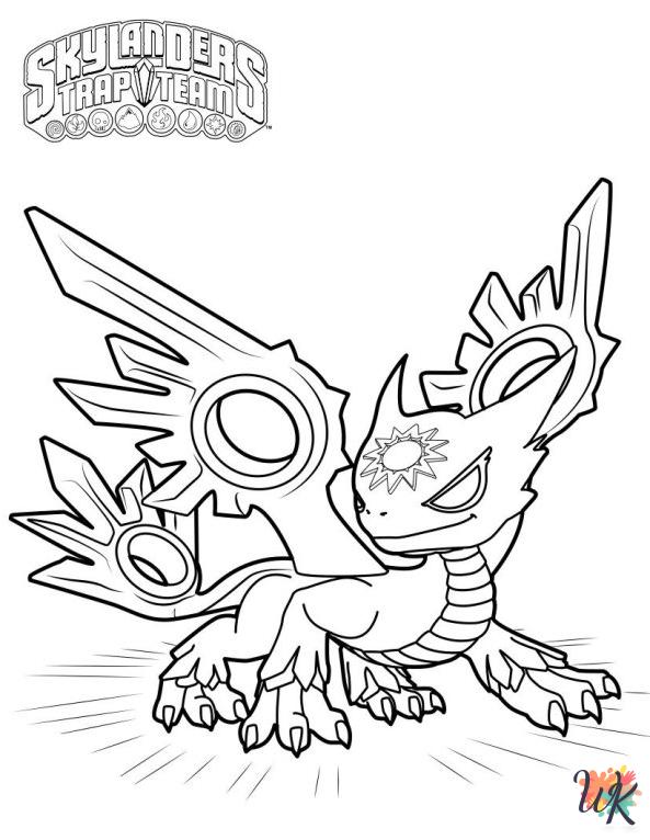 free printable Skylanders coloring pages for adults