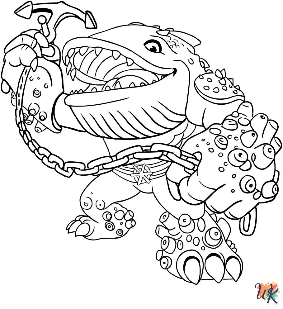 Skylanders themed coloring pages