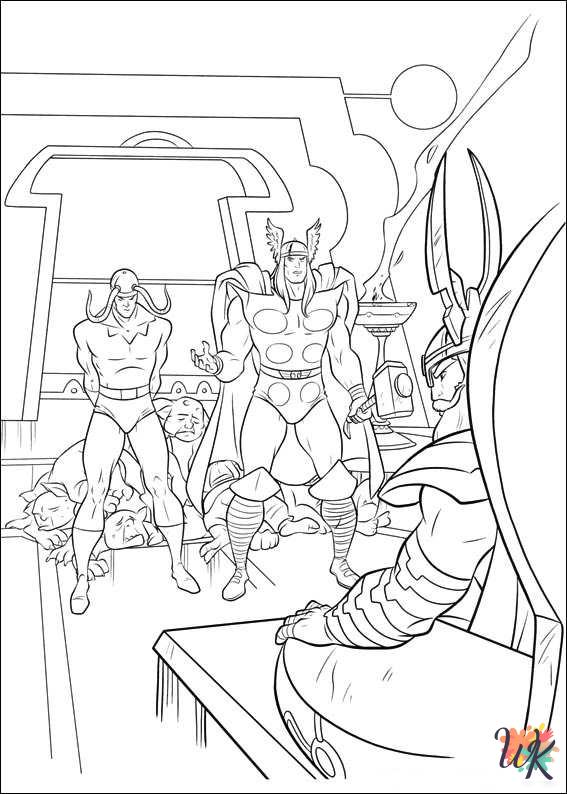 Thor coloring pages free