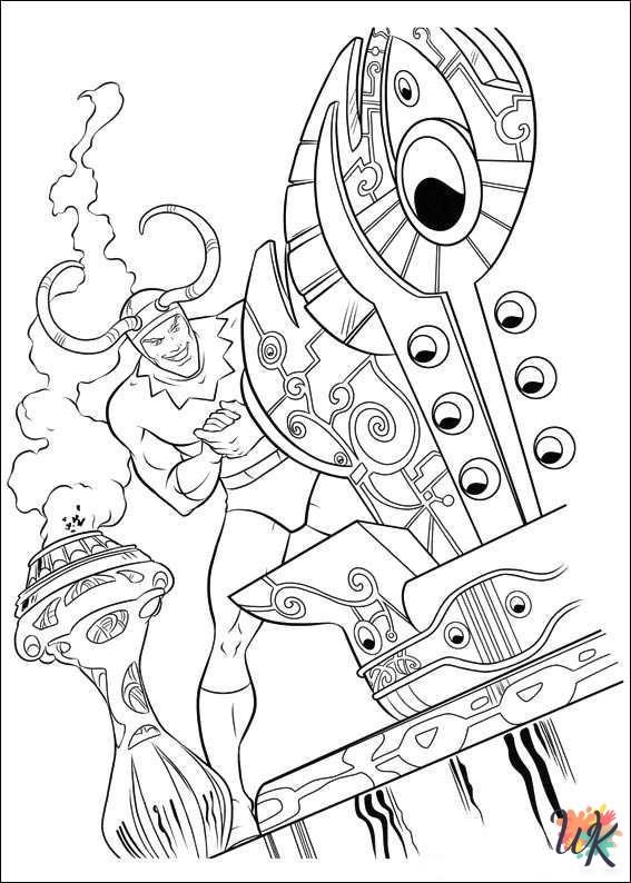 Thor coloring pages for kids