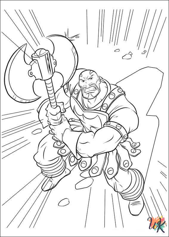 preschool Thor coloring pages