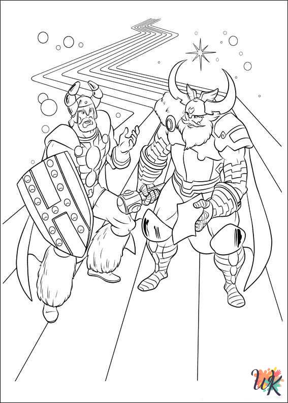 coloring pages Thor
