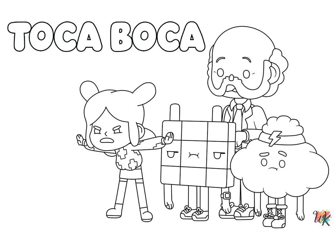 detailed Toca Boca coloring pages