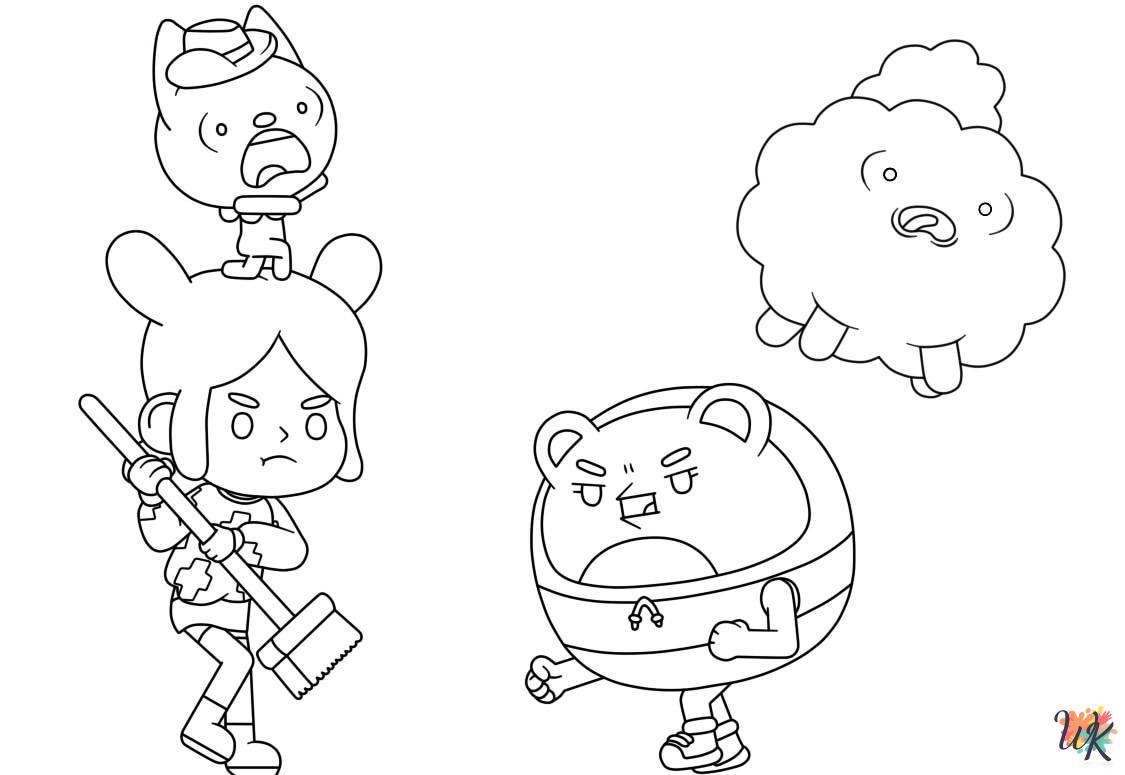 free printable Toca Boca coloring pages